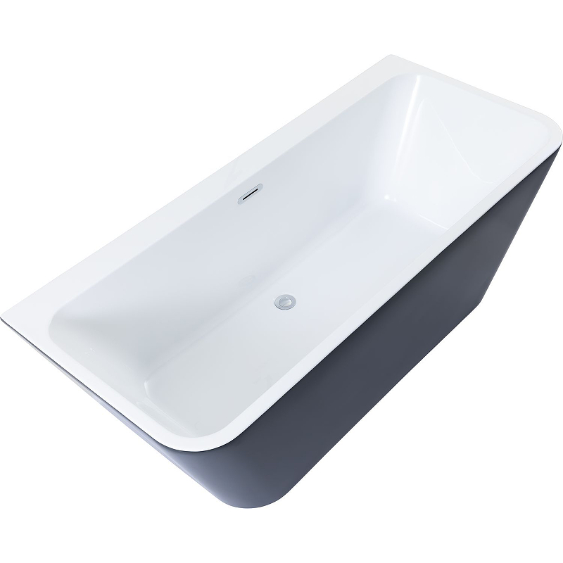 Акриловая ванна Aquanet Family Perfect 170x75 13775 Gloss Finish (панель Black matte)