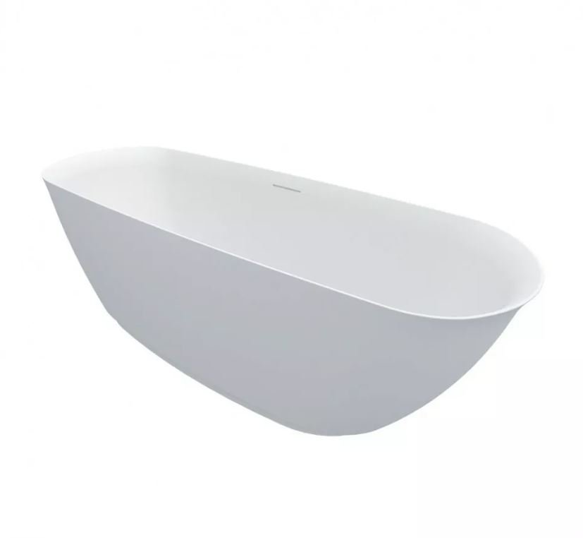 Овальная ванна из искусственного камня Riho Bilo 165x77 белая BS6500500000000