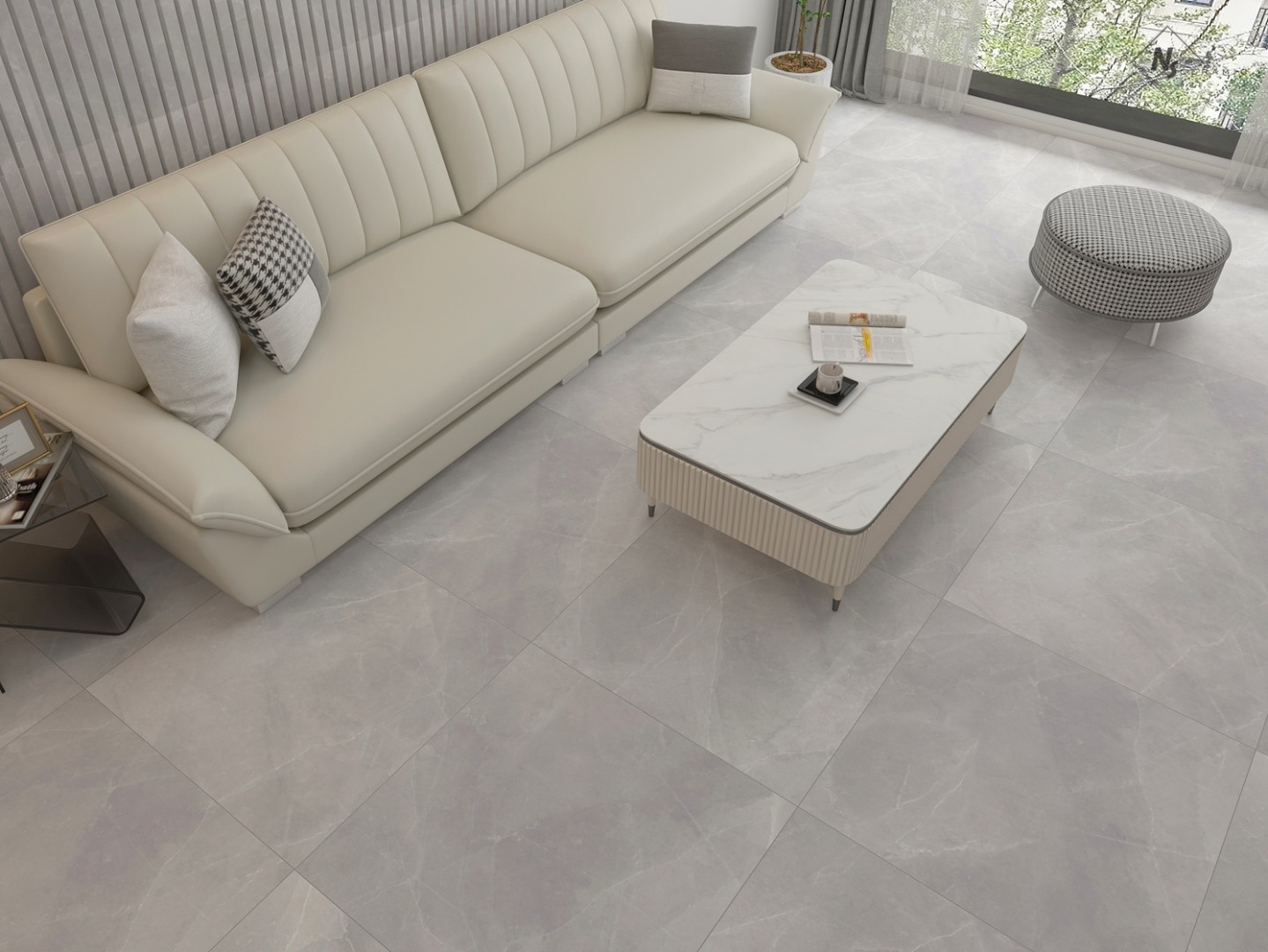 NS Ceramic Керамогранит с Эффектом Камня NSC8041 Grey 80x80 - керамическая плитка и керамогранит