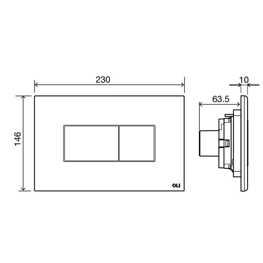 Сет: OLI 120 ECO Sanitarblock pneumatic+Панель KARISMA, хр гл+Унитаз Point Меркурий, т.сер PN41831GM