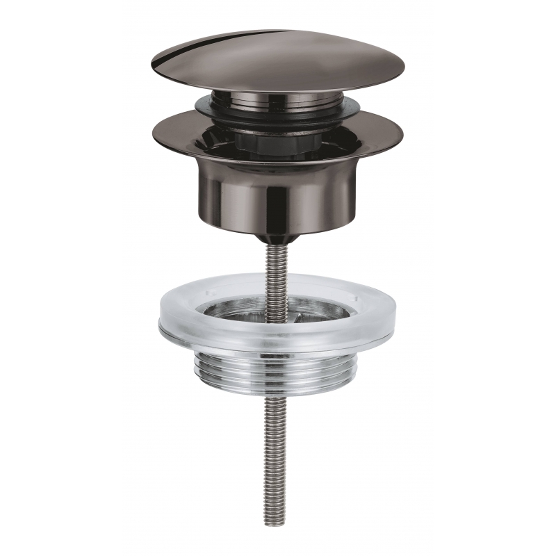 Донный клапан для раковины GROHE, темный графит глянец (65807A00)