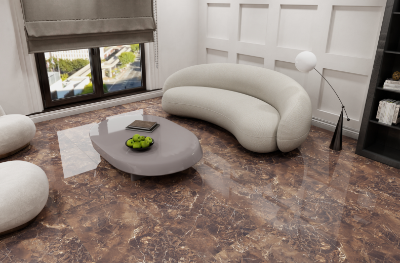 Duna/Velsaa - Керамогранит - Copper Slab black - 120х60 см