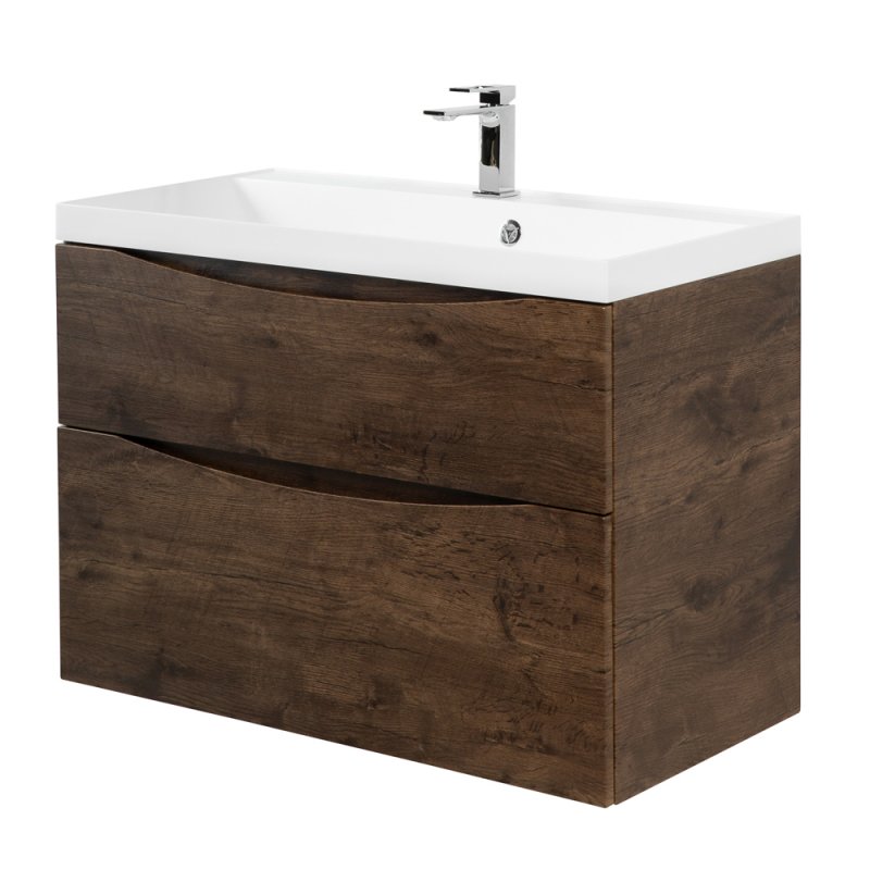 Тумба с раковиной подвесная BelBagno MARINO-H60 90 Bianco Lucido, раковина белая