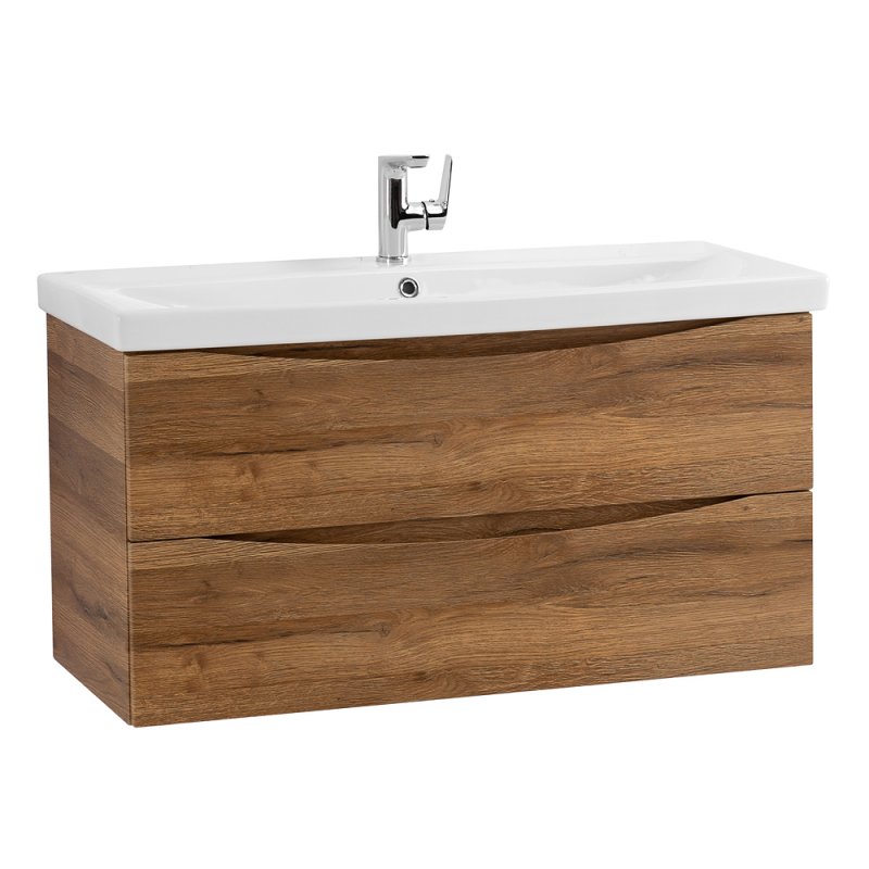 Тумба с раковиной подвесная BelBagno MARINO-CER 100 Nero Lucido, раковина белая