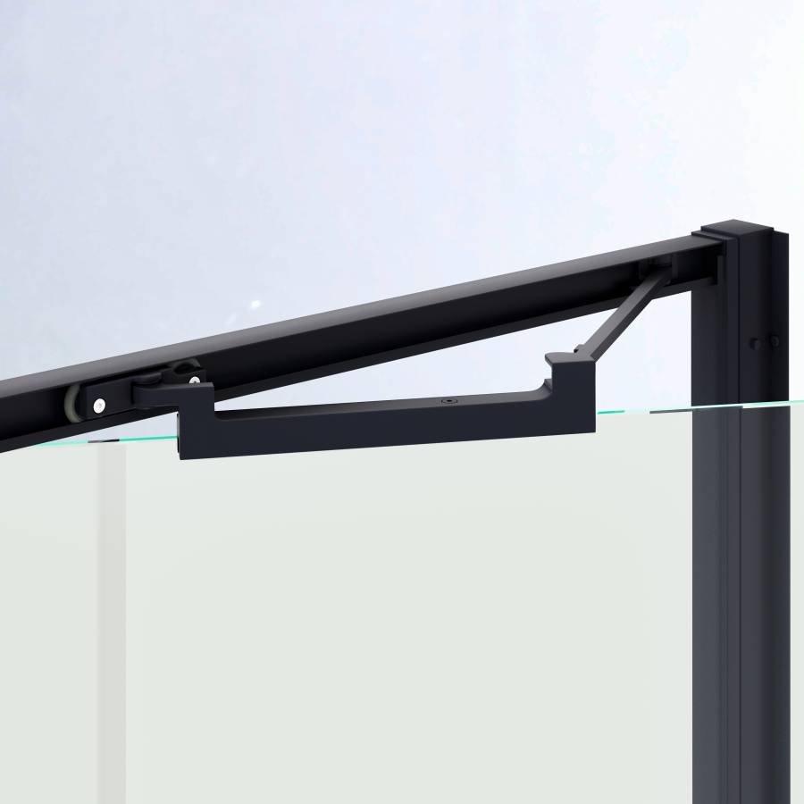 Душевой уголок 100*120*195 RGW SV-145B (SV-05B + Z-050-2B) Прямоуг./Чёрный/Прозрачное/8 мм (Easy)