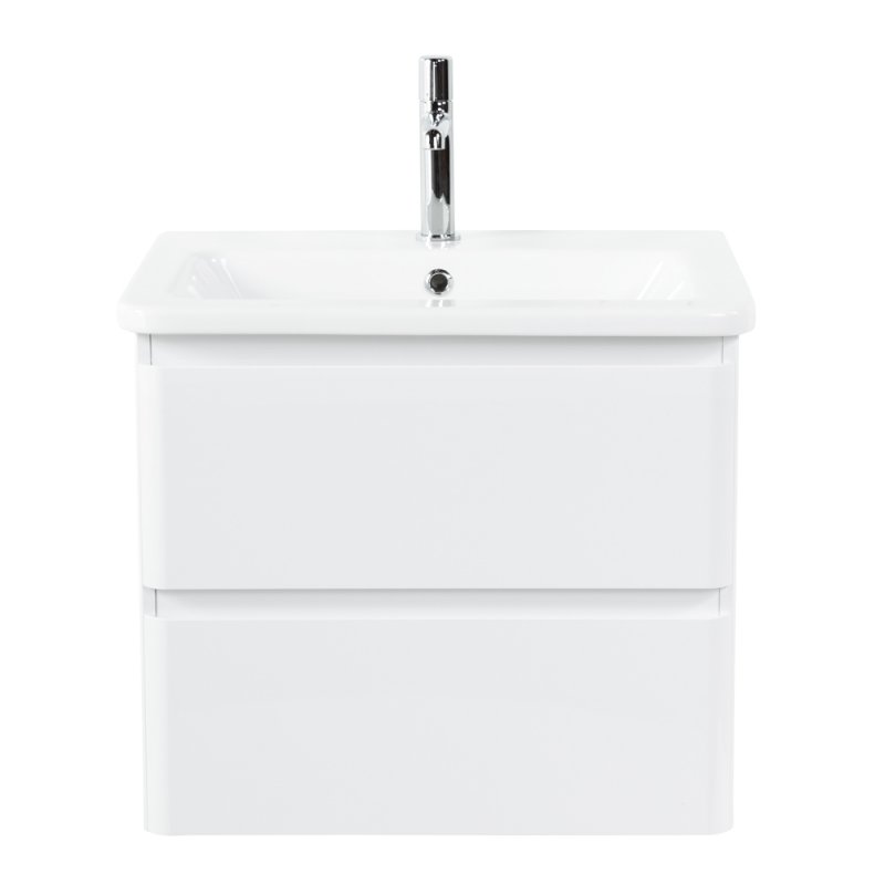 Тумба с раковиной подвесная  BelBagno ALBANO-CER 60 Bianco Lucido, раковина белая