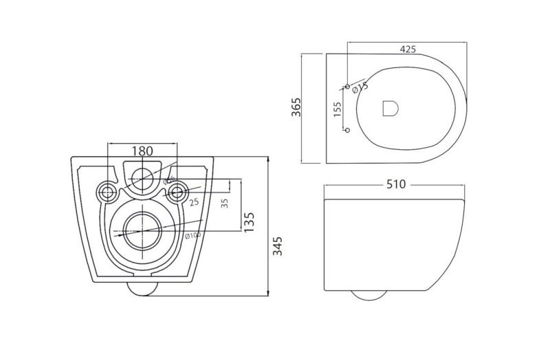 Комплект 4 в 1 Унитаз подвесной Cezares STYLUS-TOR CZR-6601-TH-TOR с сид-ем CZR-2316-SC + Система инст. для унит-в BB002-80 с кн.смыва BB005-PR-CHROME