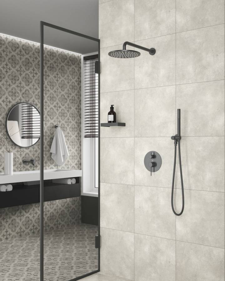 Душевая система Timo Saona SX-2369/18SM скрытого монтажа, черное золото