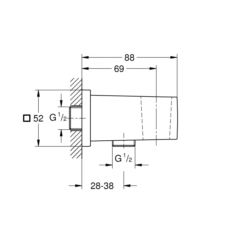 Держатель ручного душа Grohe Euphoria Cube 26370000 хром