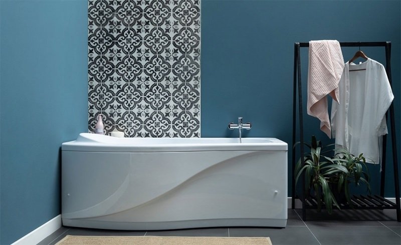 Акриловая ванна Aquanet Borneo 170x75/90 L (с каркасом)