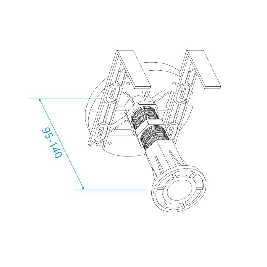 Ножки для поддона RGW N-01 (10), RGW 03230111-31