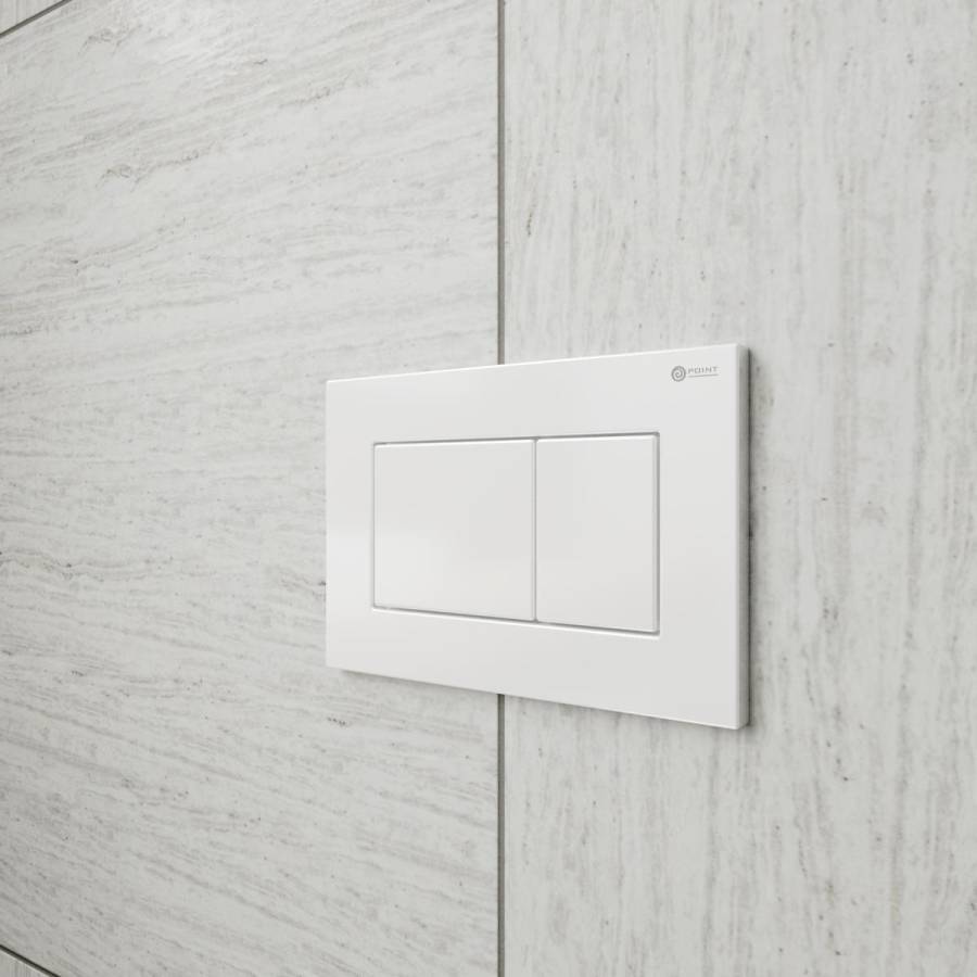 Клавиша смыва Point Ника PN44081W для инсталляции, белая