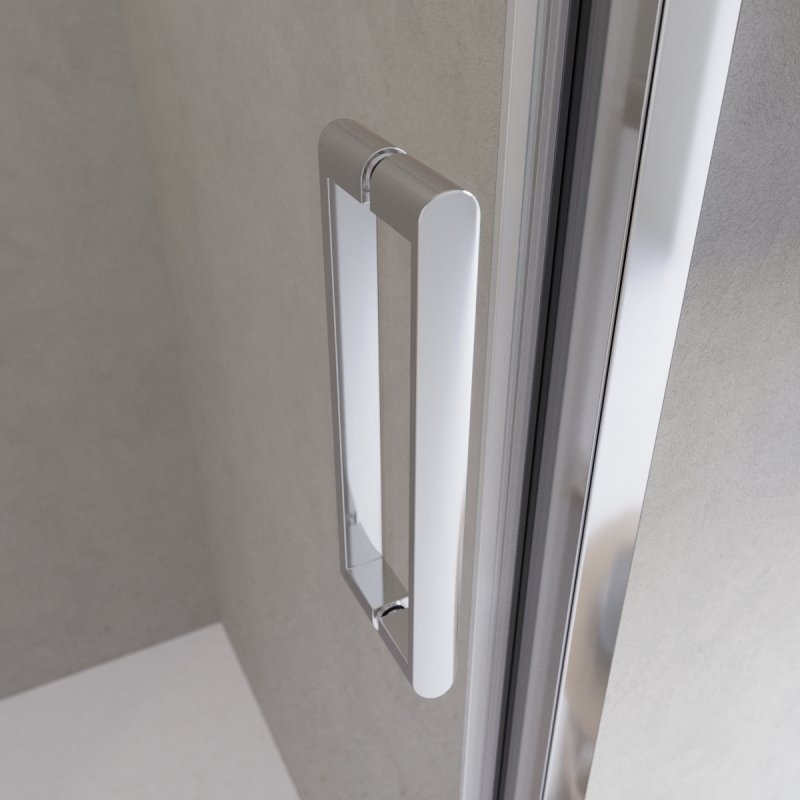 LUCE-BF-1-100-C-Cr Душевая дверь, Условный размер, мм:1000x1950 Габариты с диапазоном регулировок, мм:985-1015 