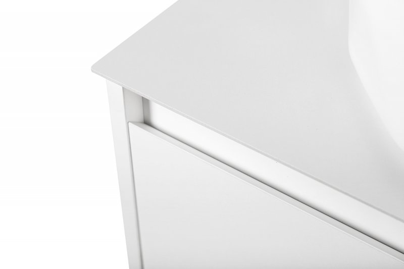 Тумба с раковиной подвесная BelBagno KRAFT 70 Cemento Grigio, раковина белая