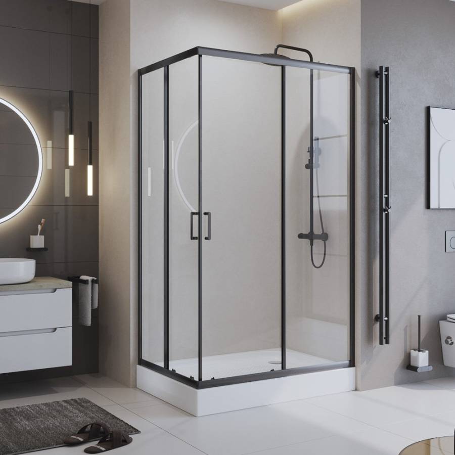 Душевой уголок BelBagno UNO-195-AH-2-120/90-CH-CR