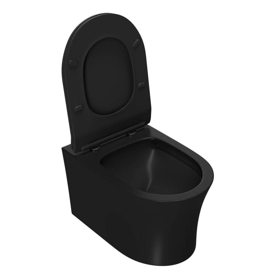 Сет: OLI 120 ECO Sanitarblock pneumatic+Панель KARISMA, хр. мат.+Унитаз Point Вега, чёрн PN41711BM