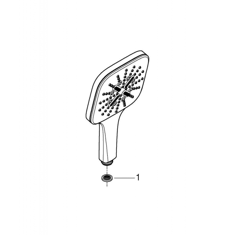 Душ ручной вида струи Grohe Rainshower SmartActive 130 3, хром (26582000)