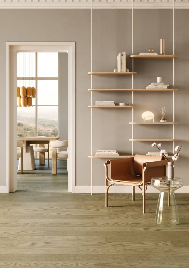 Кварцевый паркет Quartz Parquet Классик Дуб Флэт Уайт, 1258-55, 7/1,2 мм