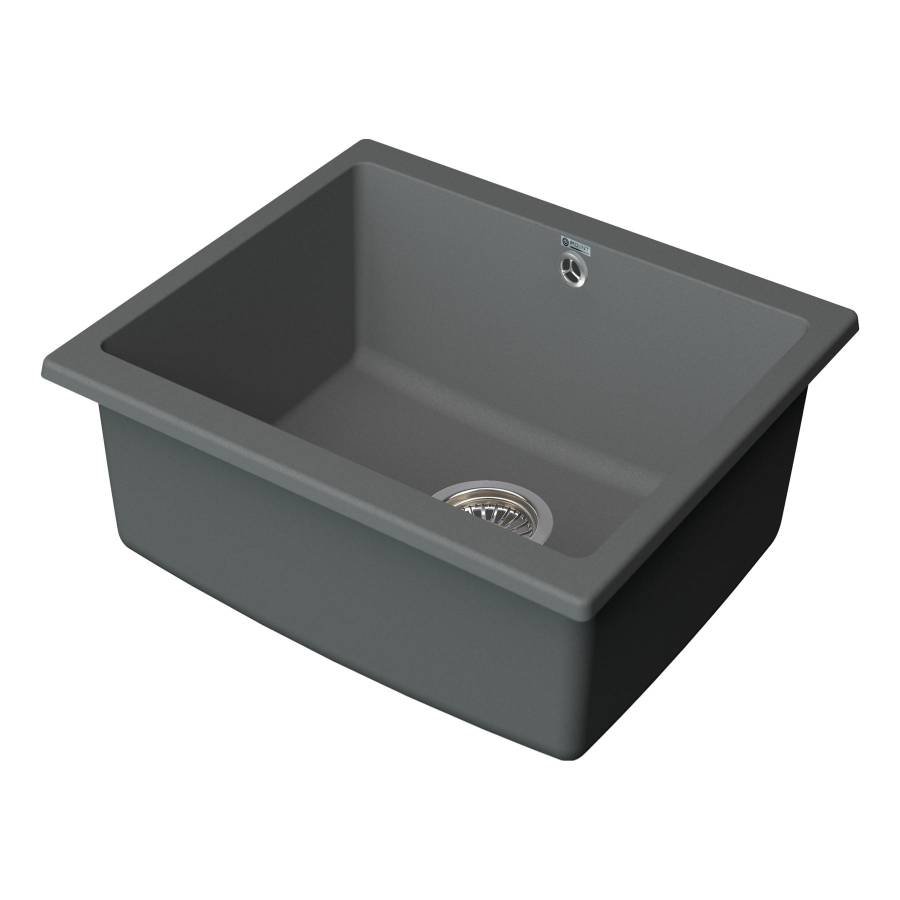 Мойка кухонная Point Сидли 55 PN3007AL, серый