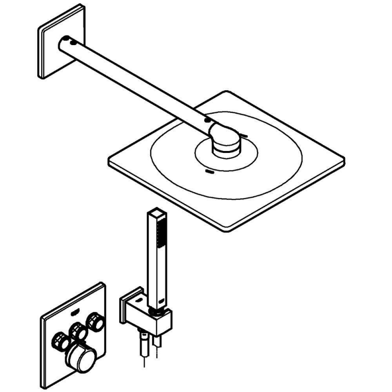 Душевая система Grohe SmartControl Concealed 34712000 хром