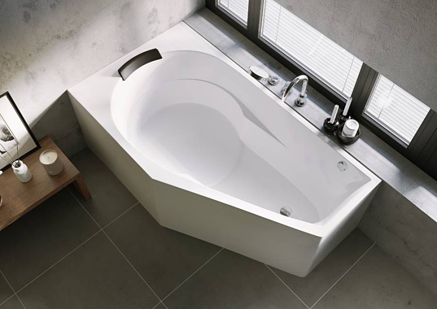 Акриловая ванна Riho Yukon 160 см R Plug&Play