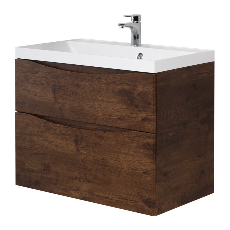 Тумба с раковиной подвесная BelBagno MARINO-H60 80 Bianco Lucido, раковина белая