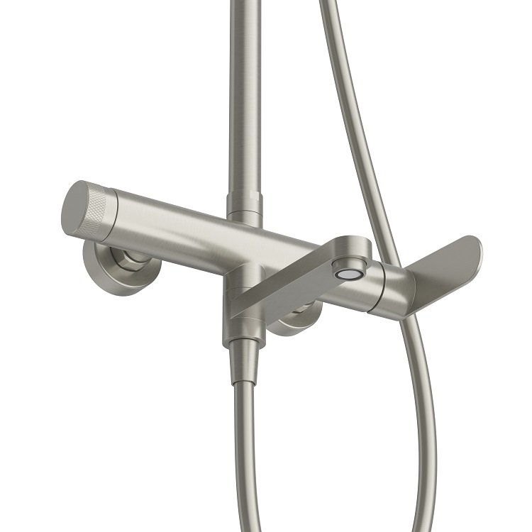 STYLUS-CVD-01 Душевая стойка со смесителем и изливом, хром