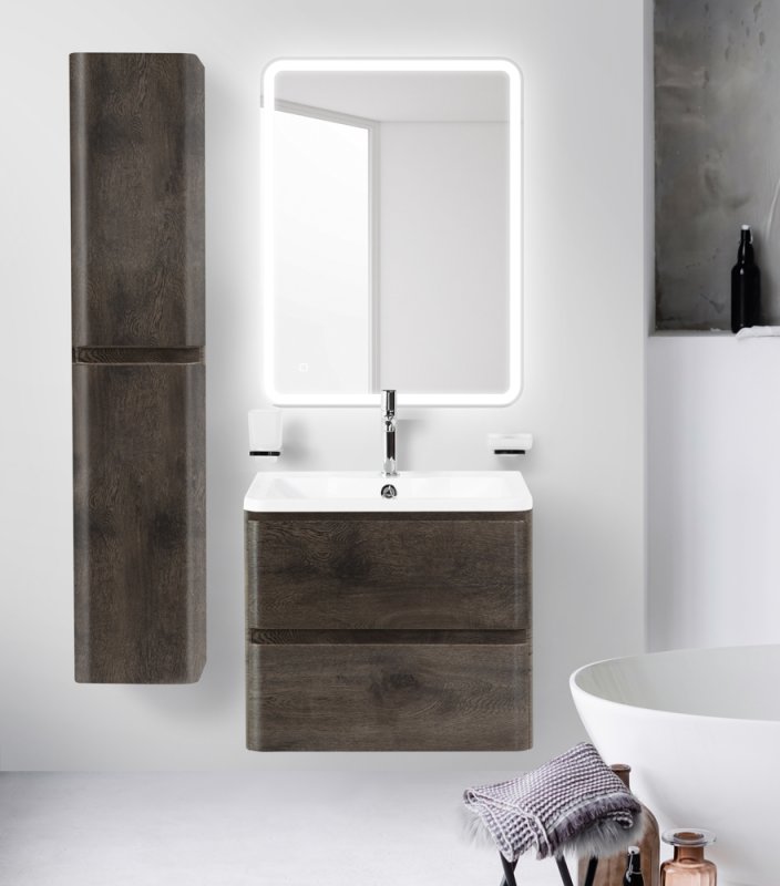 Тумба с раковиной подвесная BelBagno ALBANO 60 Pino Scania, раковина белая