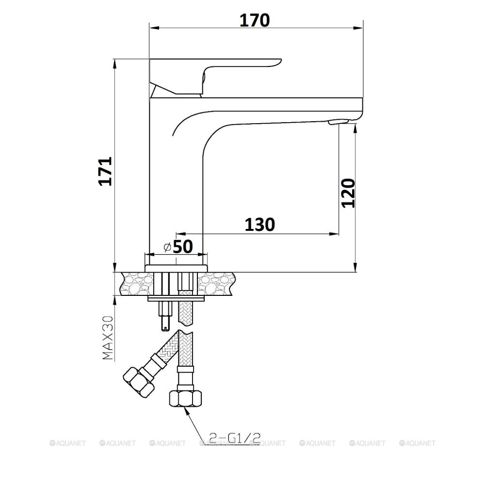 Смеситель для раковины Agger Gorgeous A0202100