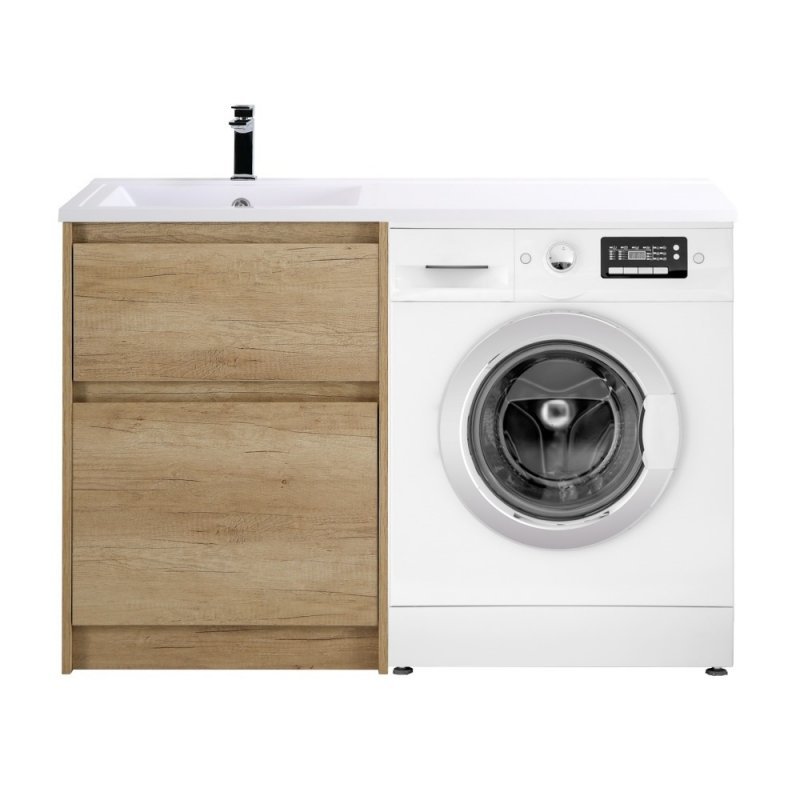 Тумба с раковиной напольная BelBagno KRAFT-LVD-58/120-L Pino Pasadena, раковина белая