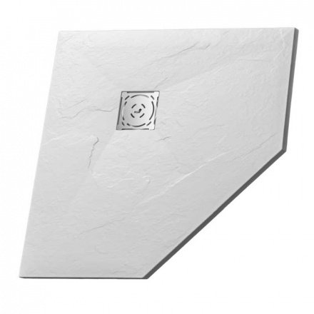 Душевой поддон RGW ST/T-0099W 90 x 90 см, трапеция, из искусственного камня, белый, 16155099-01