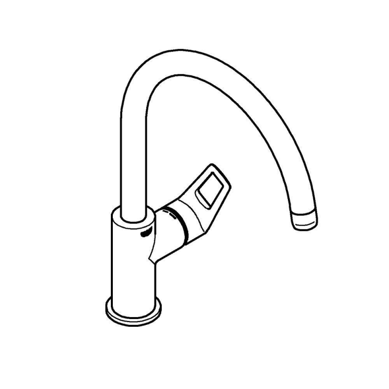 Смеситель для кухни стандартный Grohe BauLoop, хром (31368001)