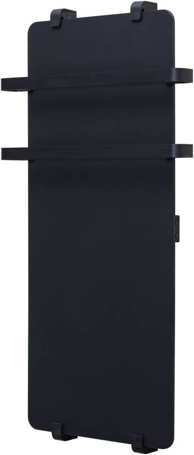 Полотенцесушитель электрический Allen Brau Infinity 140x44 с рейлингом 2.0 и креплением, черный матовый