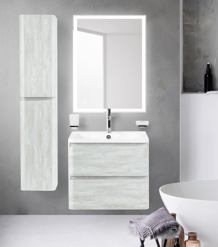 Тумба с раковиной подвесная BelBagno ALBANO 60 Pino Scania, раковина белая