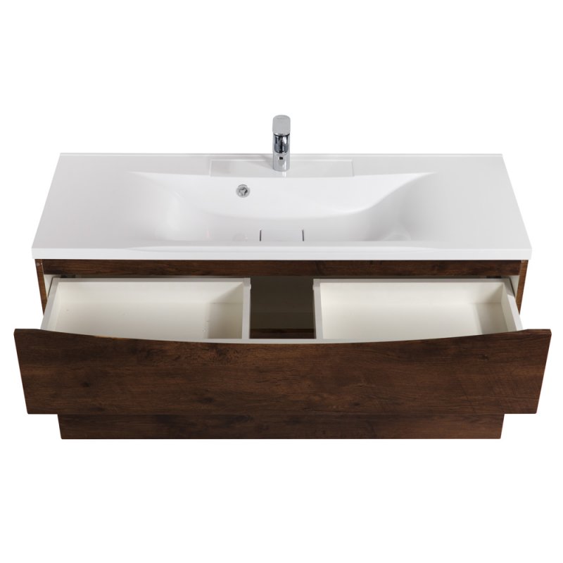 Тумба с раковиной подвесная BelBagno MARINO-H60 120 Bianco Lucido, раковина белая