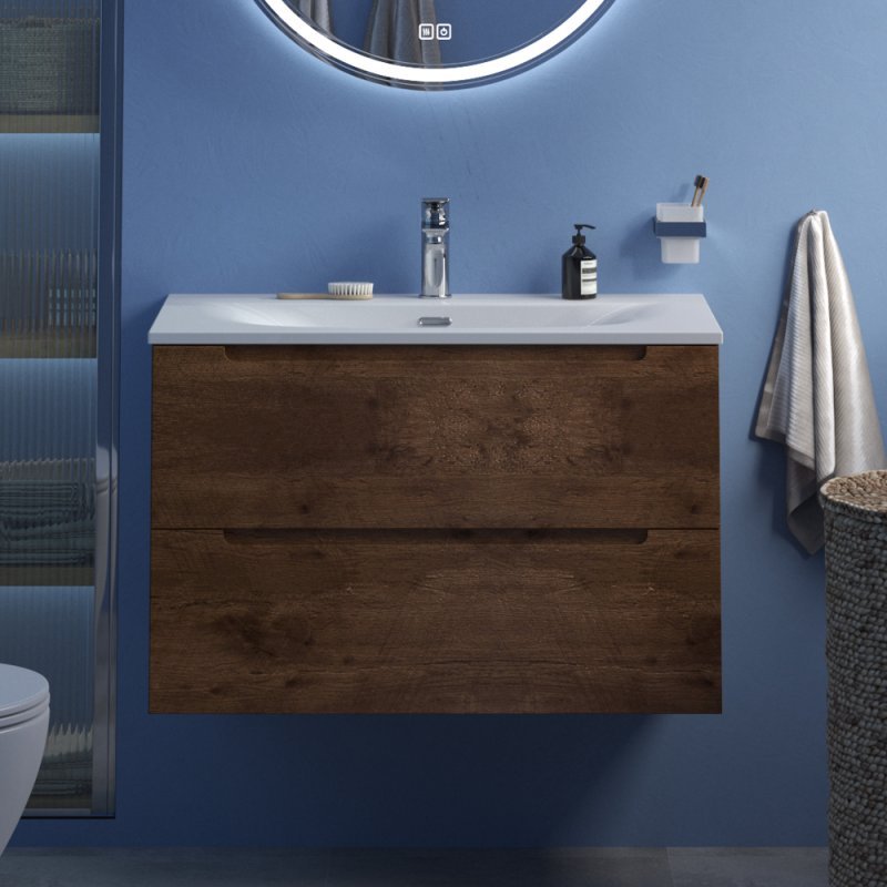 Стеклянная раковина BelBagno BB910/465-LV-VTR-BL