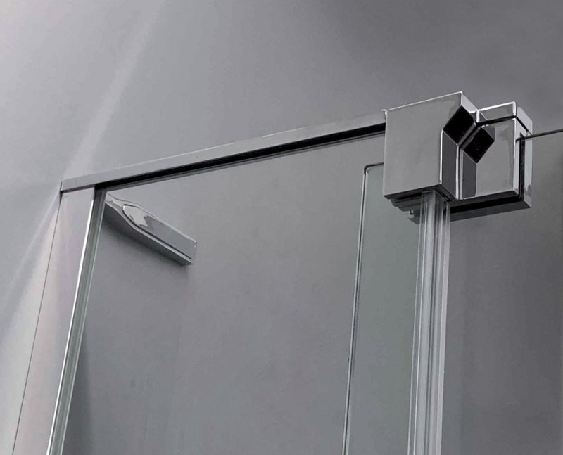 Душевой уголок Cezares SLIDER-AH-2-90/100-100/110-BR-NERO стекло бронзовое, профиль черный матовый