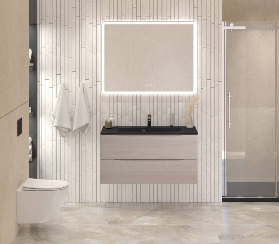 Тумба с раковиной подвесная BelBagno MARINO 100 Rovere  Nature