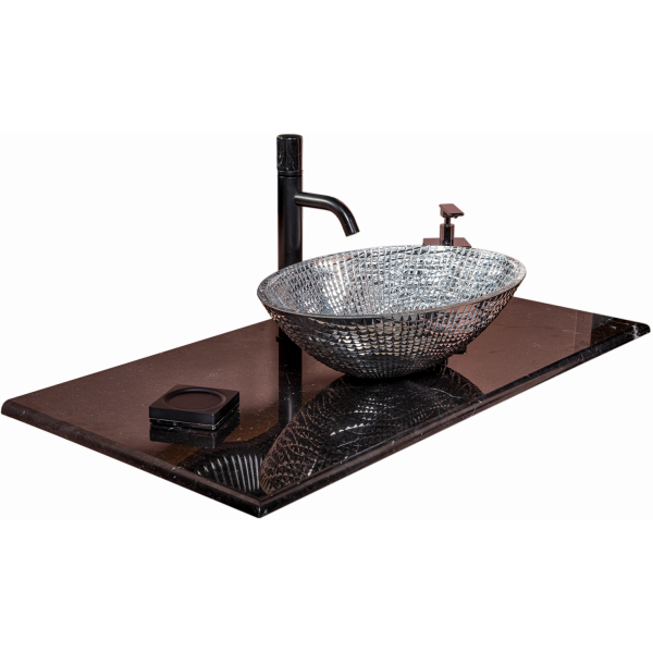 Столешница мрамор 181 см Nero Marquina