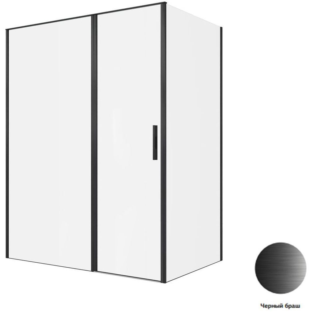 Душевой уголок Allen Brau Priority 160x100 3.31039.BBA + 3.31048.BBA черный браш