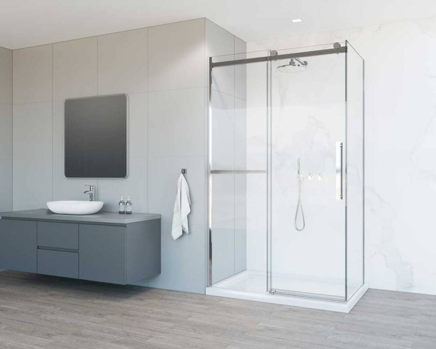Душевой уголок Como Soft VSR-1CS1012CL, 1200*1000, хром, стекло прозрачное
