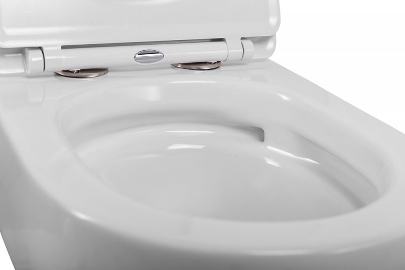 STYLUS-TOR Чаша подвесного унитаза безободкового с системой смыва "Торнадо",  CZR-6601-TH-TOR