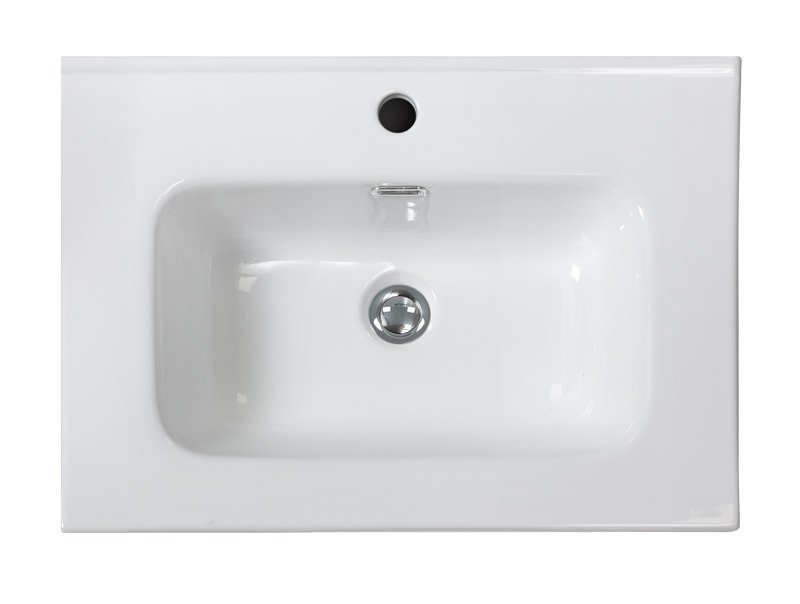 Тумба с раковиной подвесная BelBagno KRAFT 70 Cemento Grigio, раковина белая