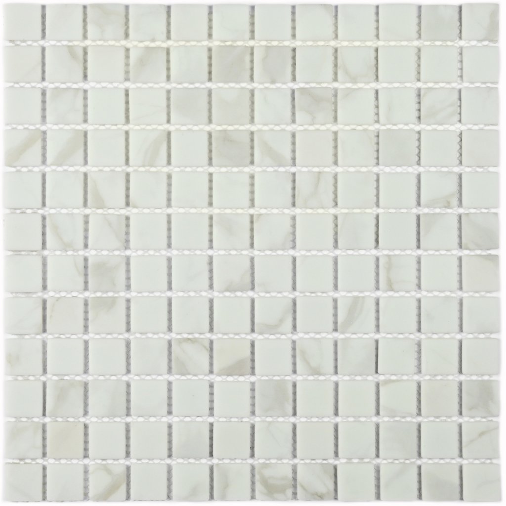 Мозаика Bonaparte Стеклянная Mia white matt 30х30 см