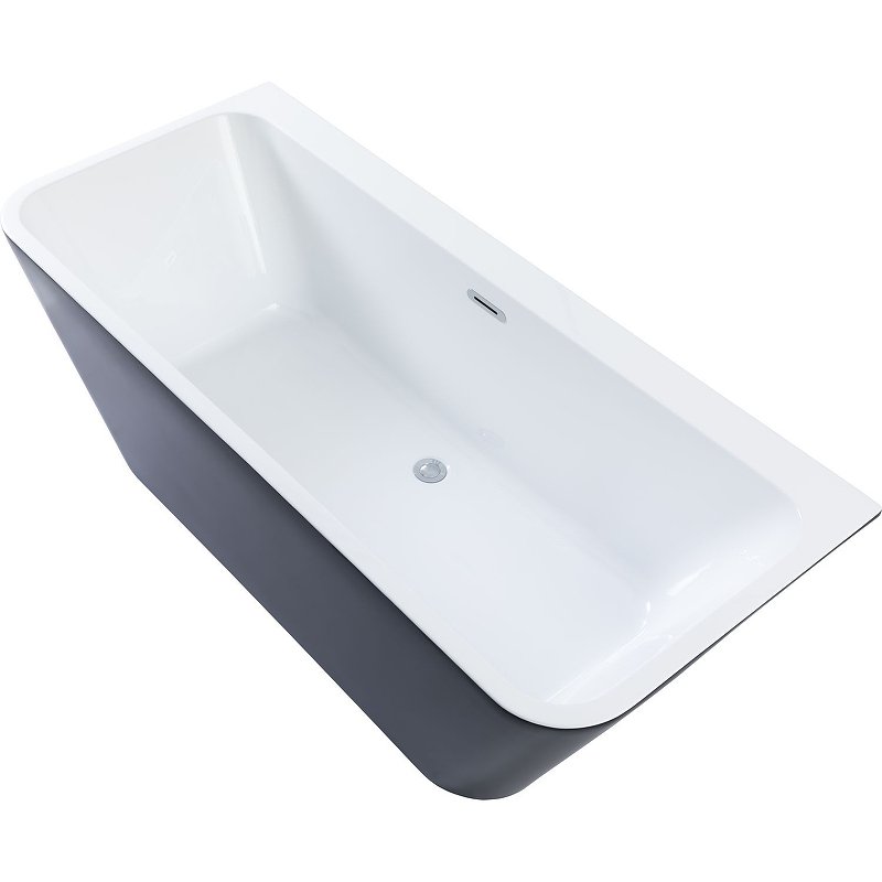 Акриловая ванна Aquanet Family Perfect 170x75 13775 Gloss Finish (панель Black matte)