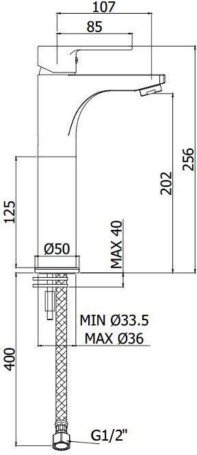 Смеситель для раковины Paffoni Red RED071CR105