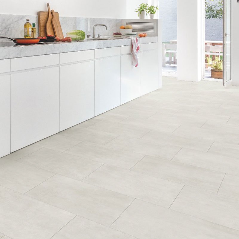 Виниловый ламинат Quick Step LIVYN Ambient Glue Plus AMGP 40049 Бетон Светлый