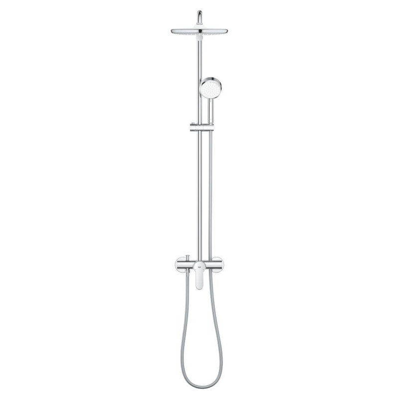 Душевая система поворотная со смесителем Grohe Tempesta Cosmopolitan 250, хром / белый (26673000)