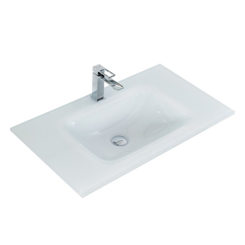 Тумба с раковиной подвесная BelBagno KRAFT 90 Cemento Grigio, раковина белая