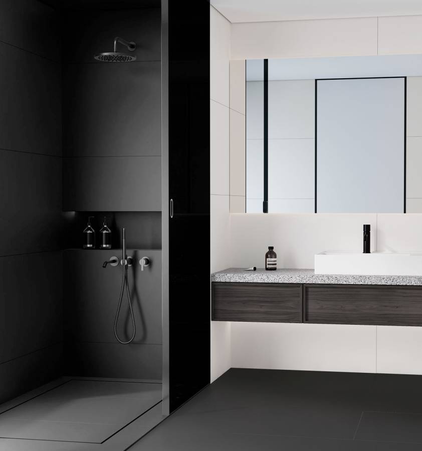 Керамогранит матовый ELITE BLACK 60х120 5мм MATT, Monocolors
